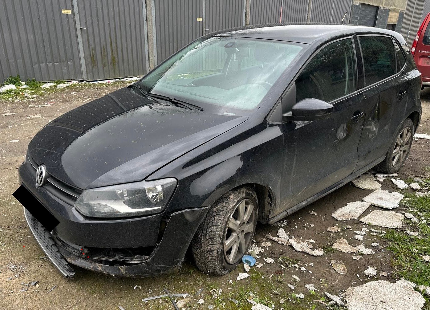 Vw Polo 1.6TDI 2011 Euro5 200.000 km climat 2 sleutelwielen, Voorwielaandrijving, Euro 5, Stof, Zwart
