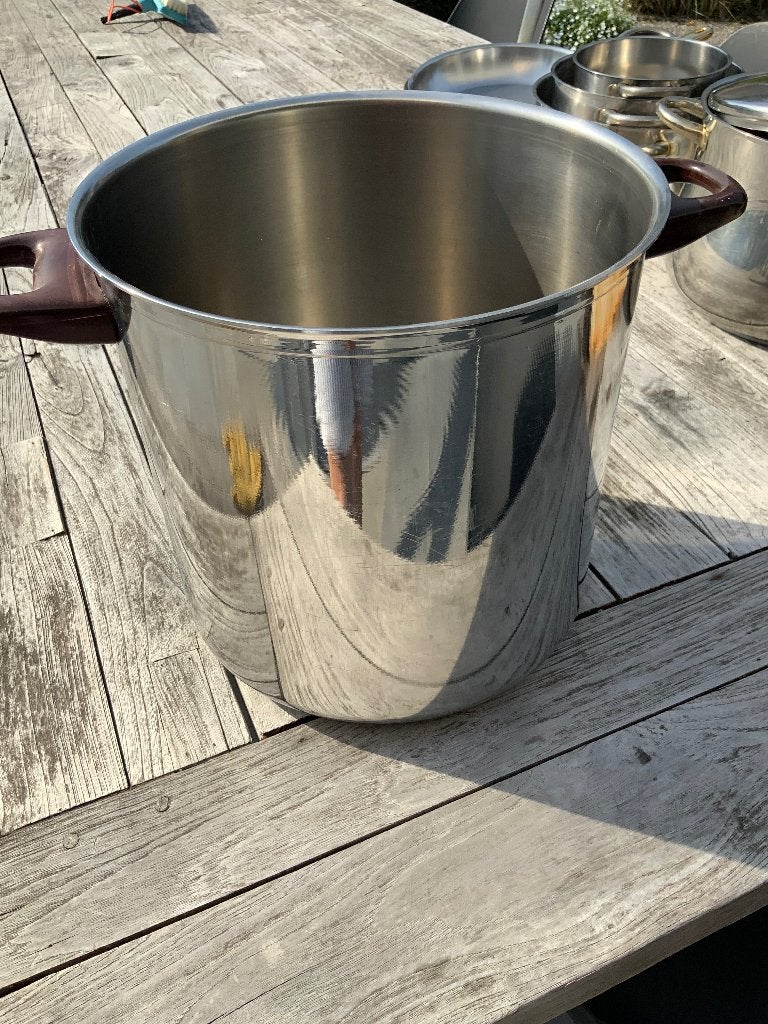 Grote kookpot, Ophalen, Gebruikt, Kookpan, Met handvatten