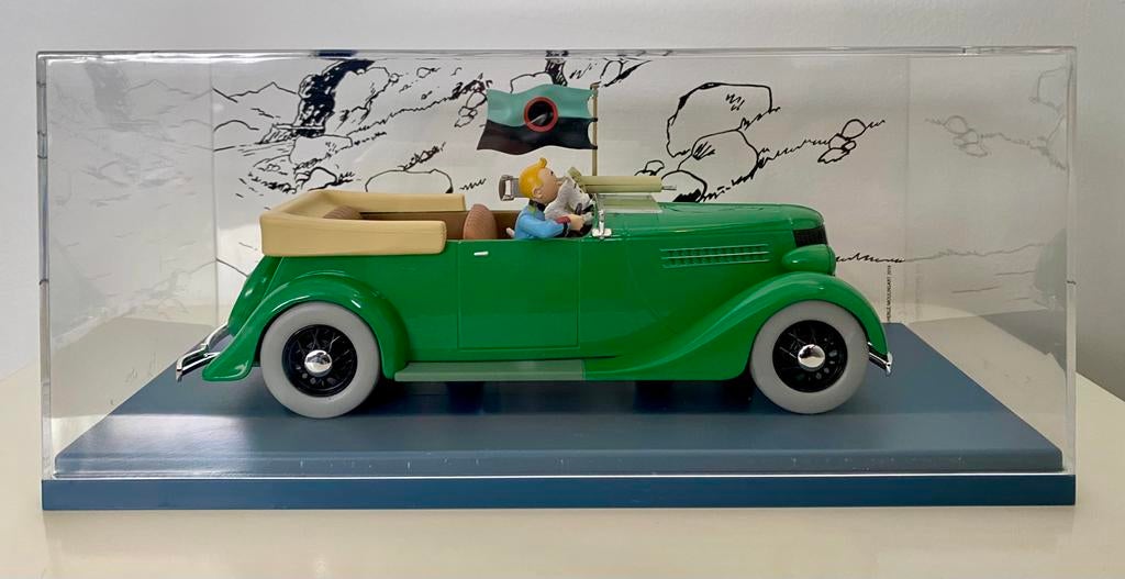 Kuifje auto’s - De Mitrailleur Wagen - 1:24, Ophalen of Verzenden, Zo goed als nieuw, Auto