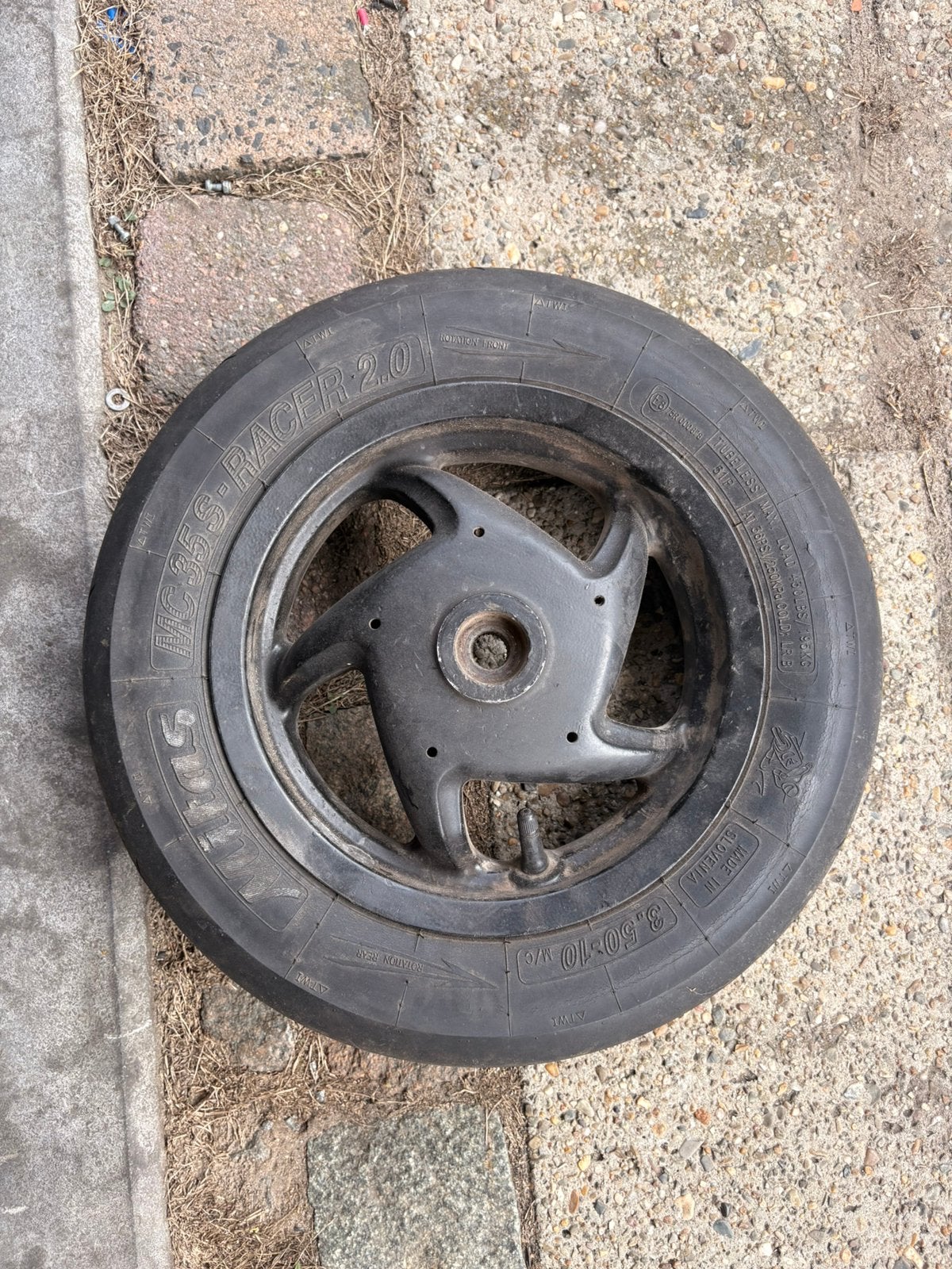 Piaggio sp98 velg met slick, Fietsen en Brommers, Ophalen of Verzenden, Gebruikt, Overige typen