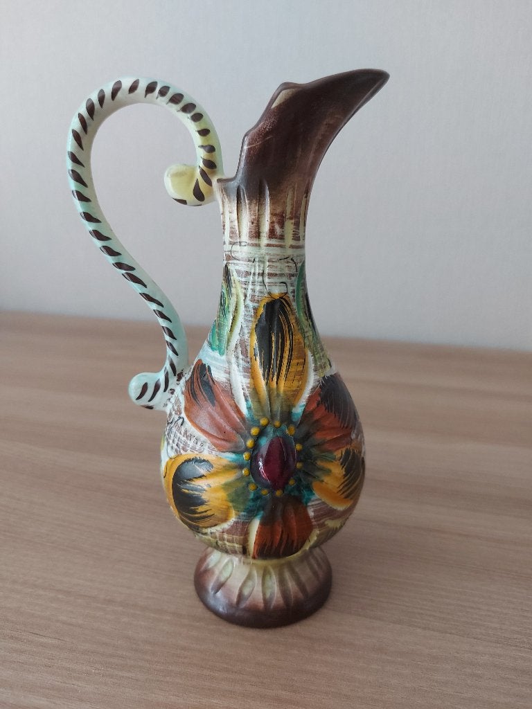 Vintage Hubert Béquet Quaregnon schenkkan/vaas, Antiquités & Art, Curiosités & Brocante, Enlèvement