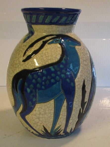 cerf en daim Boch Keramis Catteau original 191, Envoi