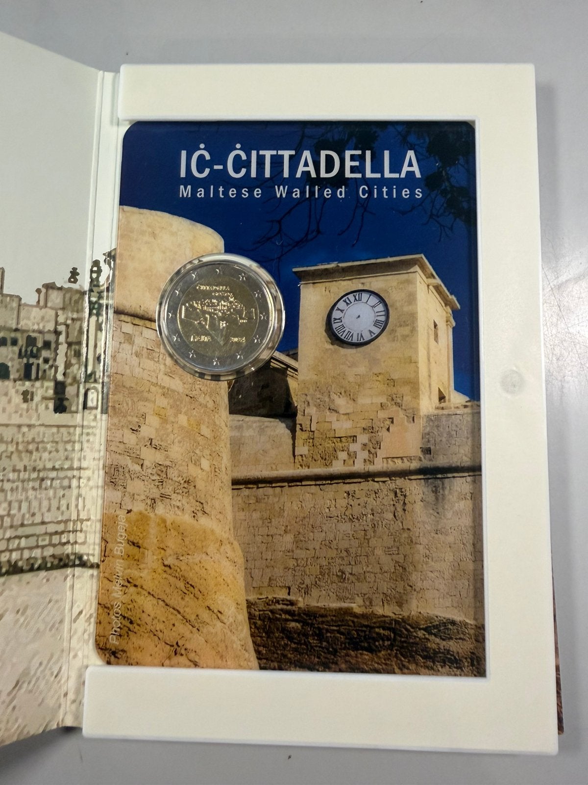 Coincard de la ville fortifiée de Malte 2024, 2 euros, Malte, Série, Naissance ou Mariage