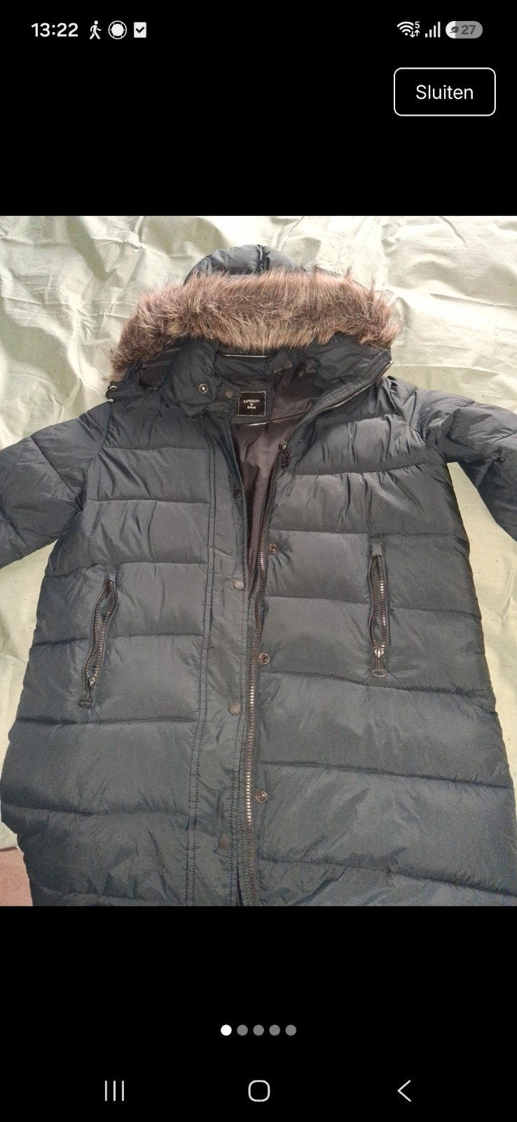 jas superdry perfecte staat L, Enlèvement ou Envoi