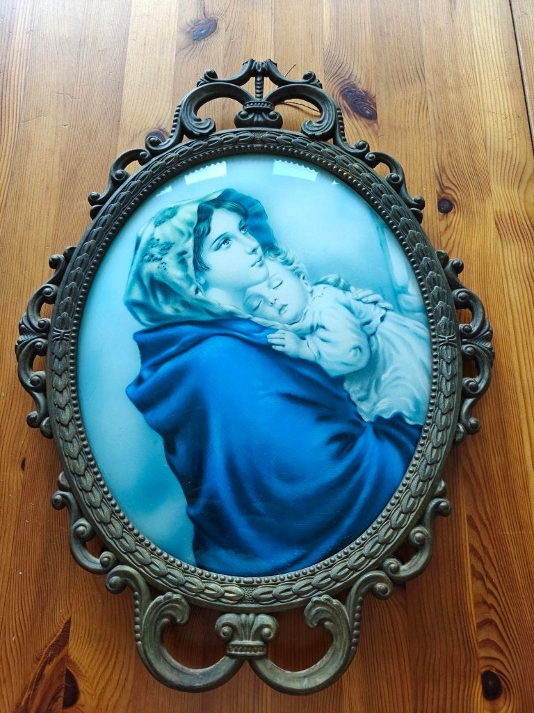 Madonna off the Streets - gebold glas, Antiek en Kunst, Ophalen of Verzenden