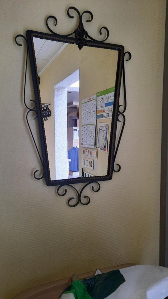 Vintage setje spiegel en kapstok, Huis en Inrichting, Woonaccessoires | Spiegels, Ophalen