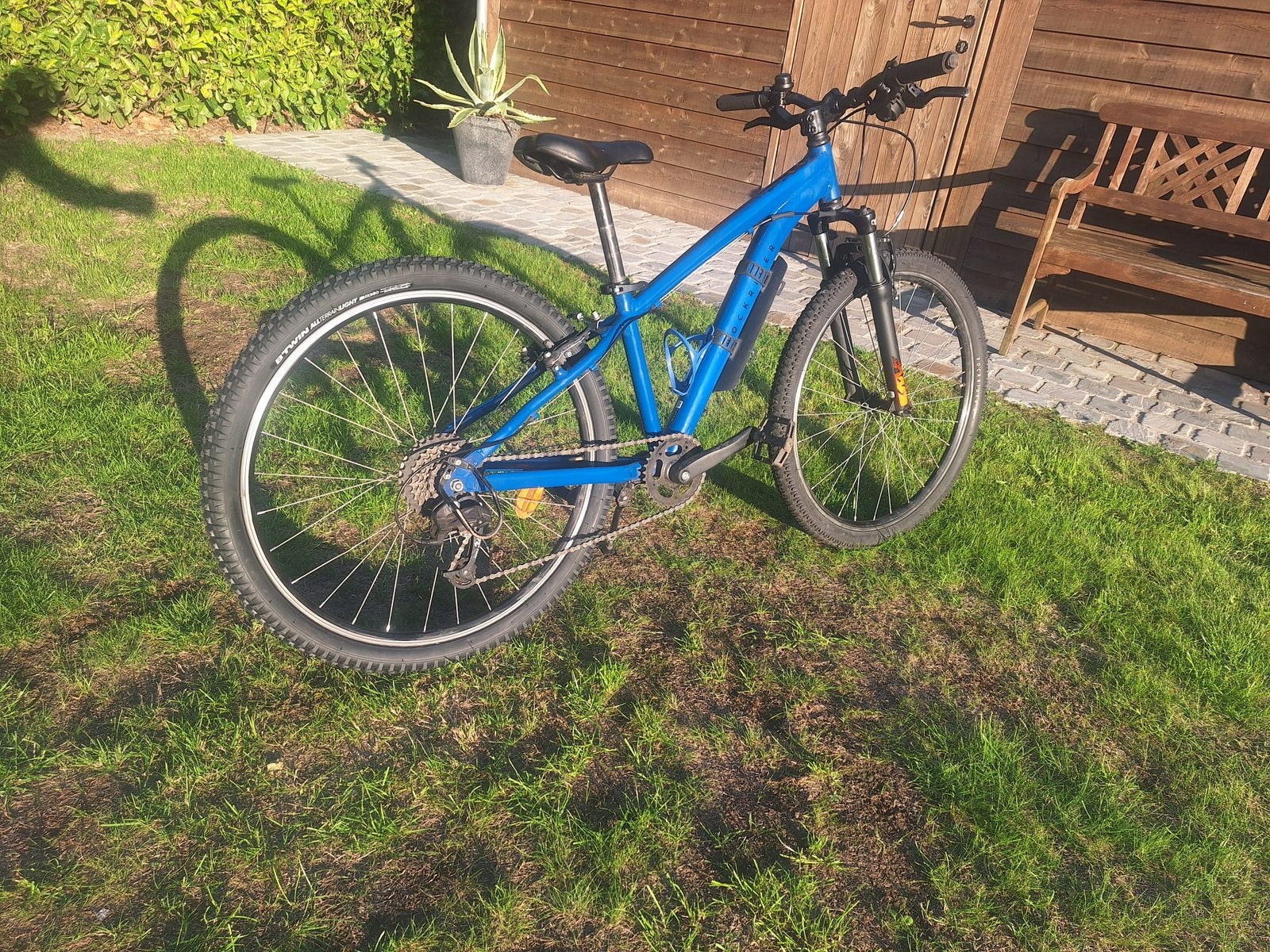 ROCKRIDER mountainbike EXPL 500 BLAUW  26" 9-12 jaar, Fietsen en Brommers, Ophalen, Gebruikt