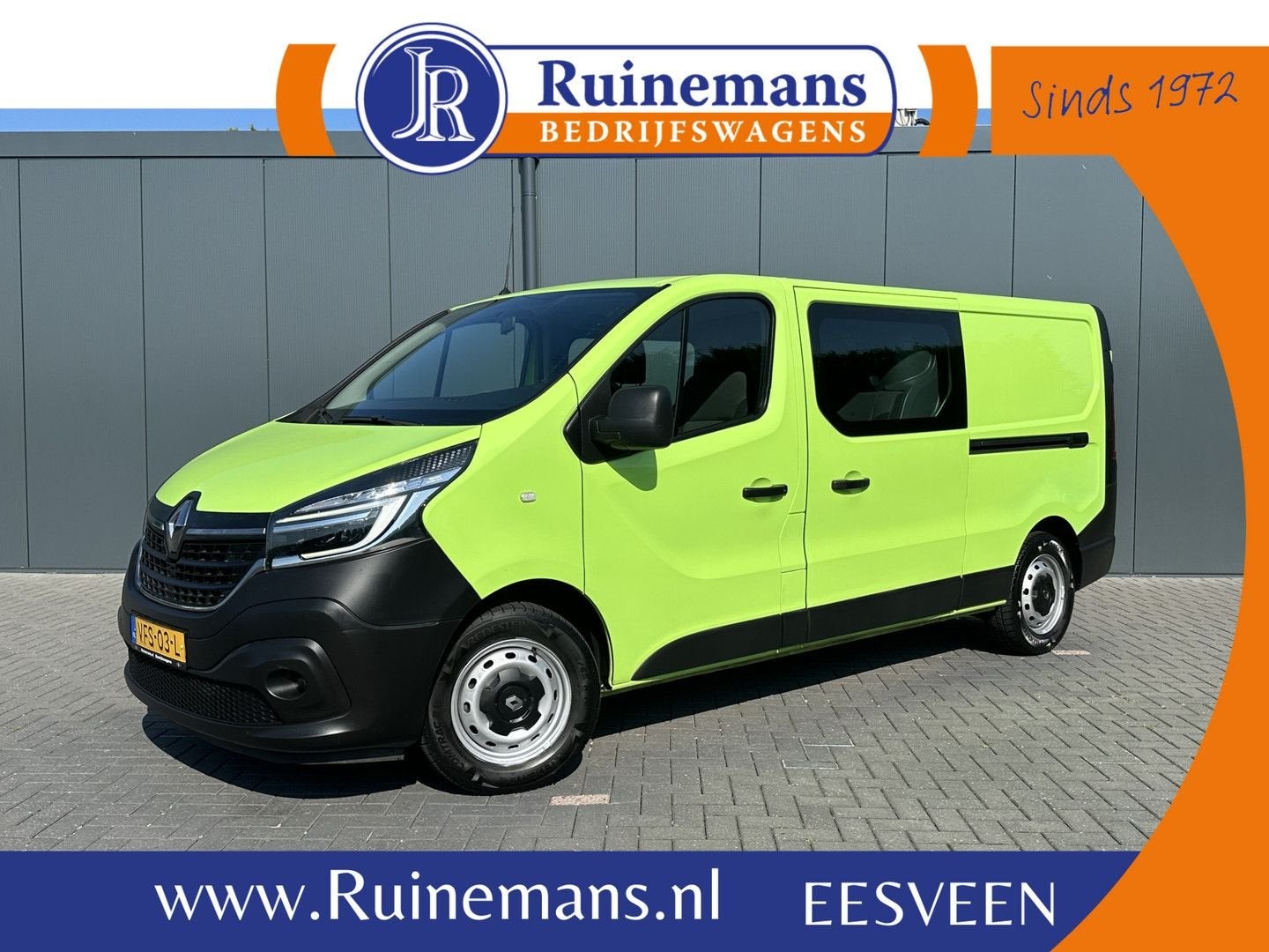 Renault Trafic 1.6 dCi / L2H1 / 1e EIG. / DUBBELE CABINE / 2, Parkeersensor, Renault, 198 g/km, Onderhoudsboekje