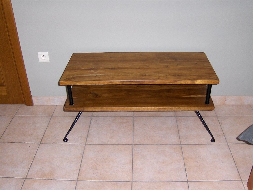 SALONTAFEL, Ophalen, Zo goed als nieuw, Rechthoekig, Teakhout