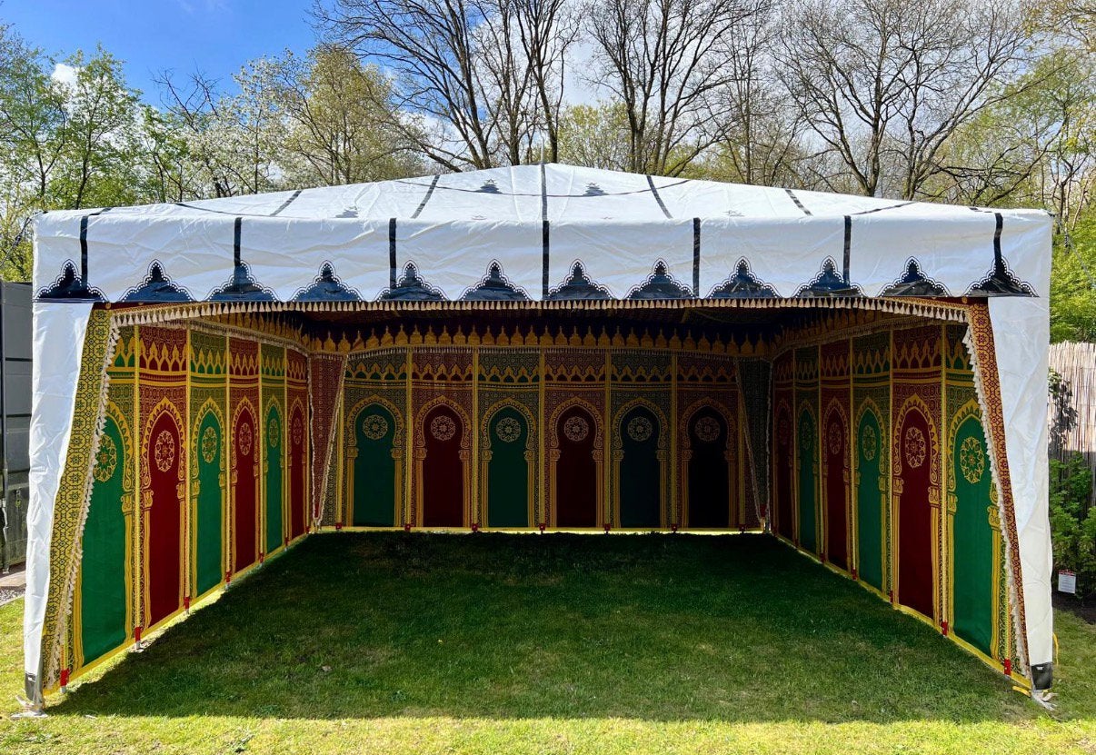 Marokkaanse tent 5x5, Ophalen, Zo goed als nieuw