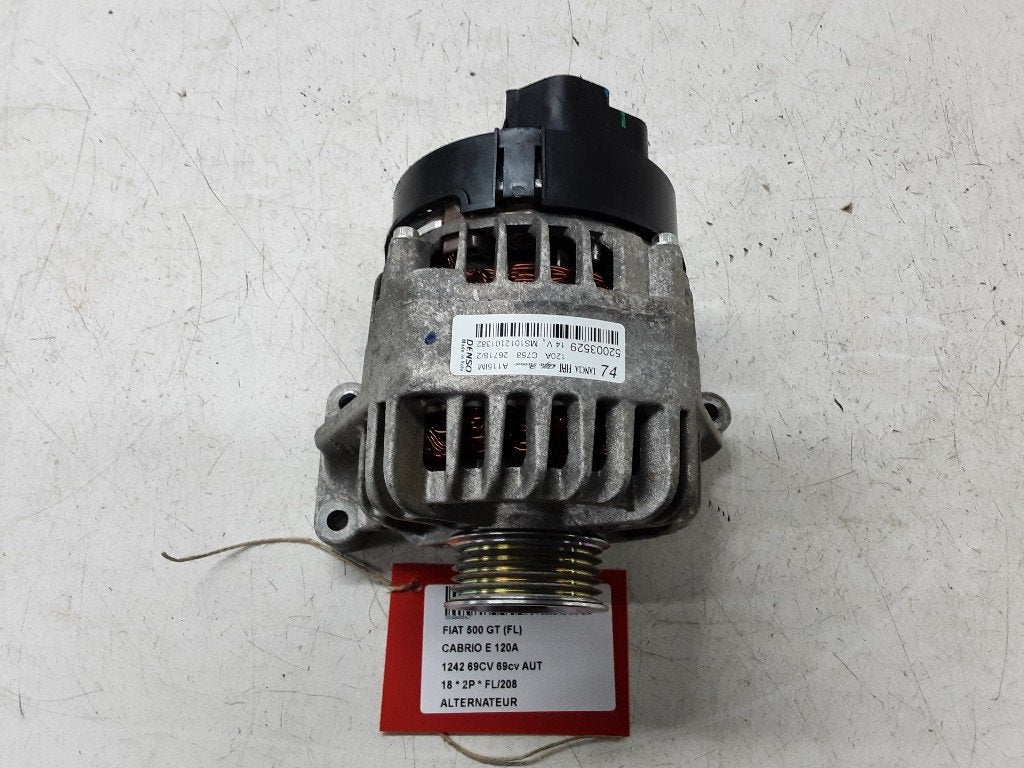 DYNAMO Fiat 500C (312) (01-2009/-) (52003529), Auto-onderdelen, Gebruikt, Mevr. I. Hauben, Fiat, Rue de l'Espoir 34 34
4030  GRIVEGNÉE, BE