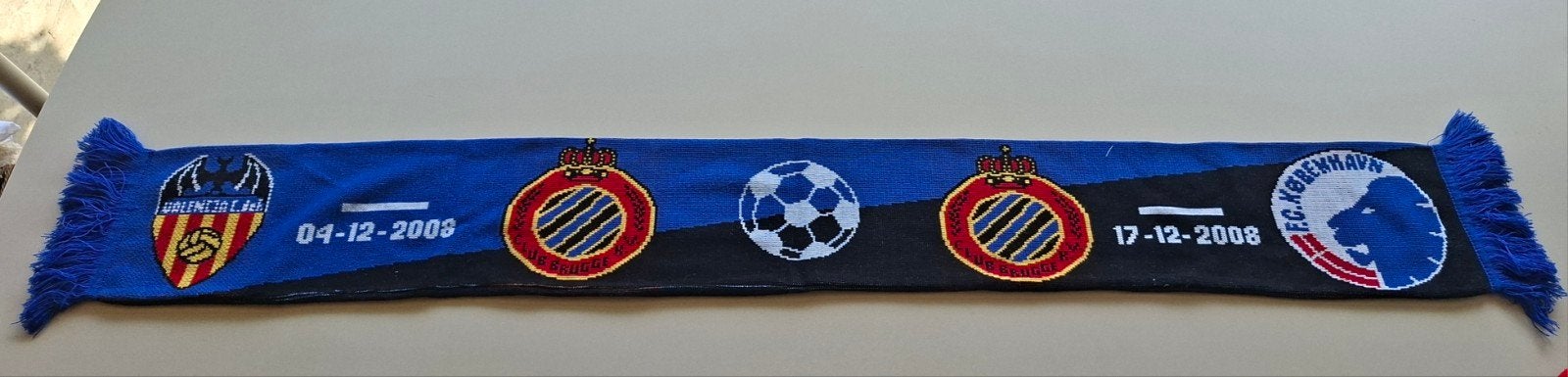 Écharpe CLUB BRUGGE EUROPA cup 2008, Collections, Enlèvement ou Envoi