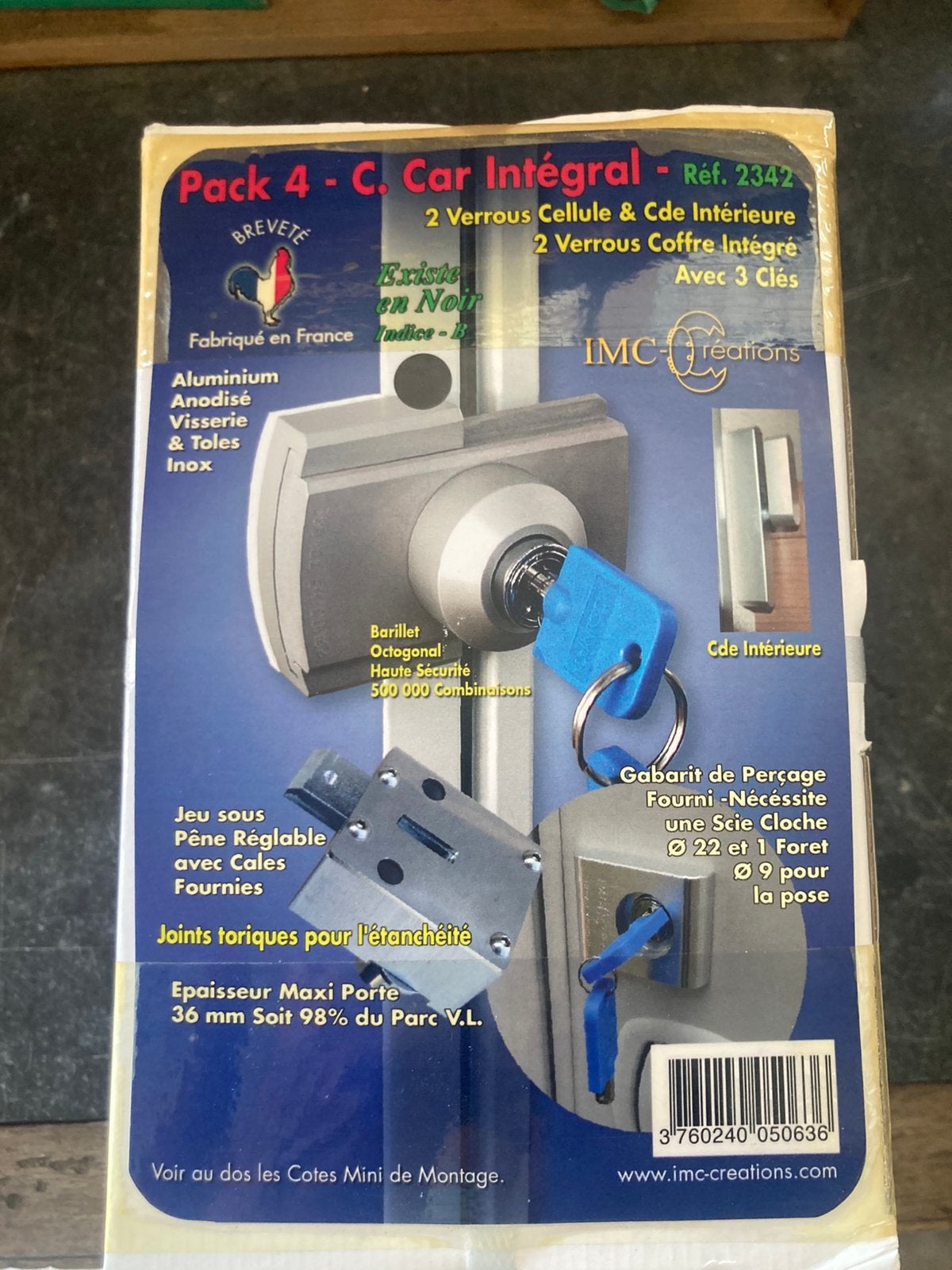 Kit de  4 serrures de sécurité, Caravanes & Camping, Enlèvement ou Envoi, Neuf