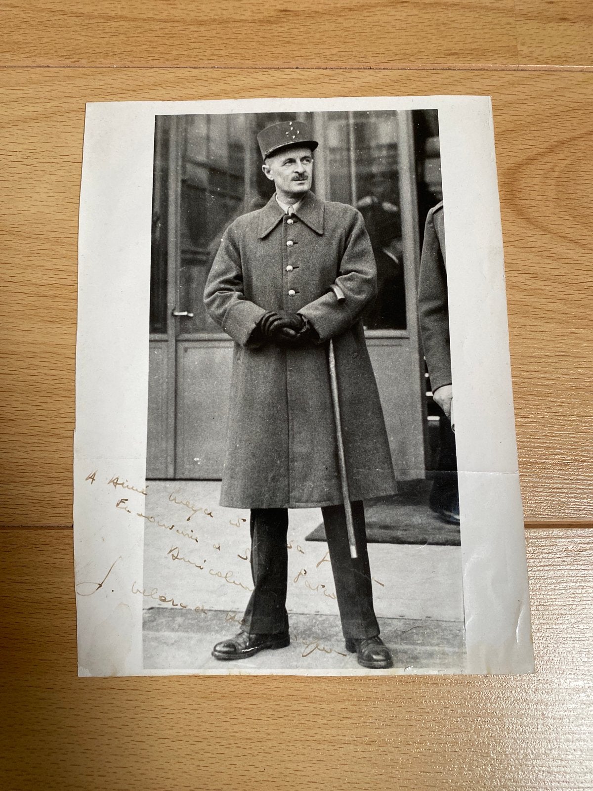 Photo presse dédicacée générale Leclerc, Enlèvement ou Envoi