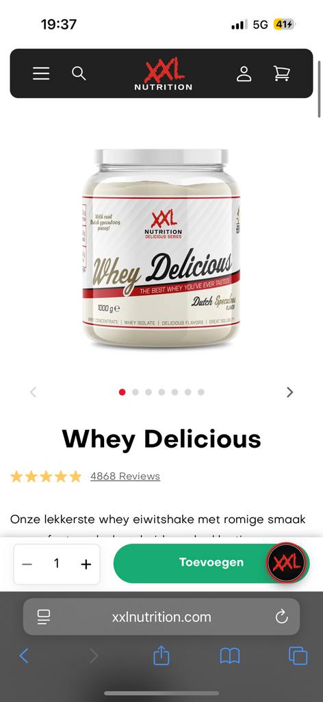 whey protein poeder speculoos smaak, Enlèvement, Autres espèces