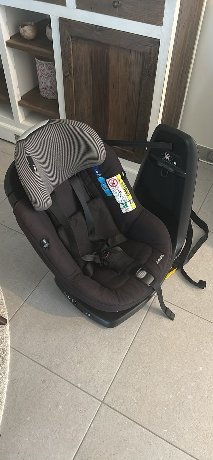 Siège auto Maxi Cosy avec fixation ISO, 0 à 18 kg, Comme neuf, Enlèvement, Ceinture de sécurité ou Isofix