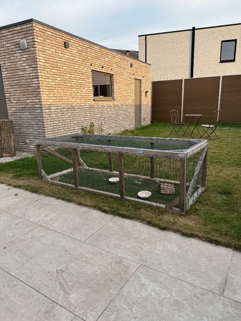 Konijnenren, Animaux & Accessoires, Rongeurs & Lapins | Cages & Clapiers, Enlèvement, Utilisé, 60 à 90 cm, Enclos