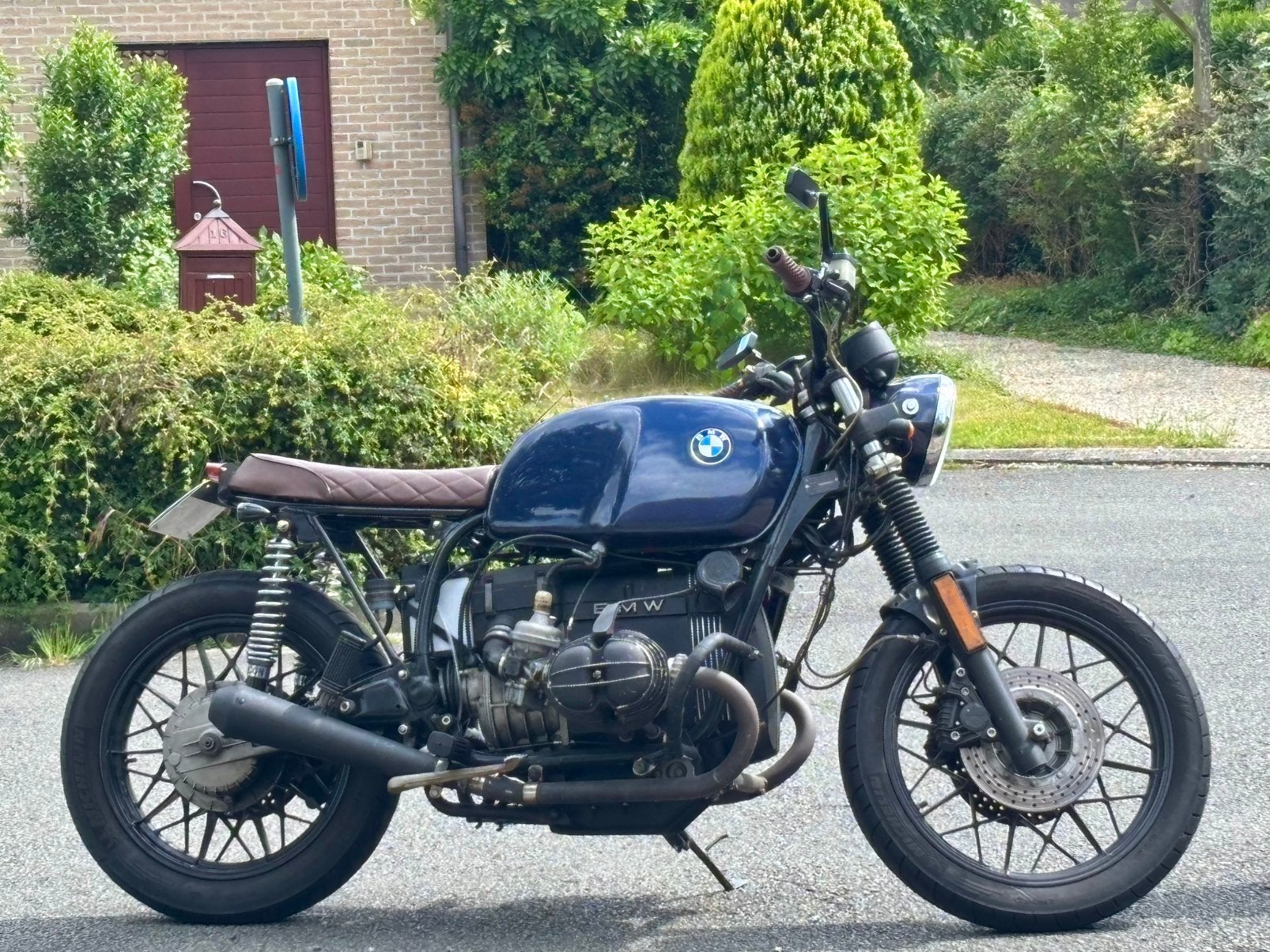 Blauwe BMW R100RT Scrambler te koop van 1982, Motoren, Particulier