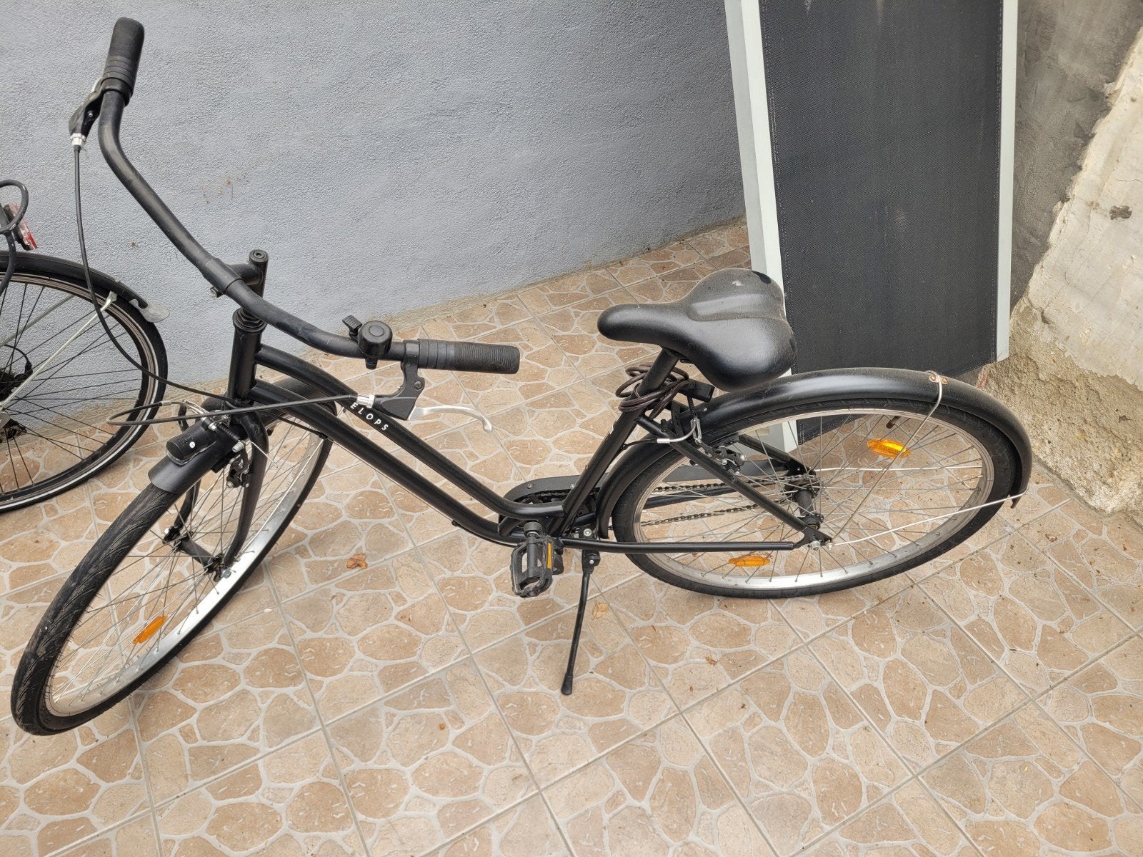 Retro damesfiets, Ophalen