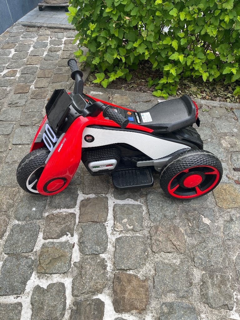 Elektrische driewieler Ducati, Ophalen, Gebruikt