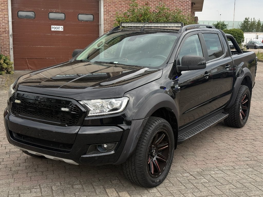 Ford Ranger 3.2 TDCi Euro6b 2019 Automaat met 97.000 KM, Automaat, Zwart, Leder, Parkeersensor