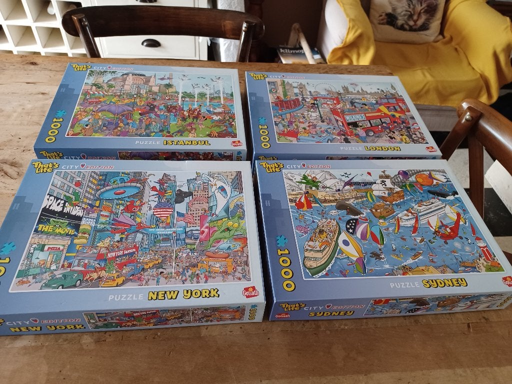 Puzzels THAT ´S LIFE CITY EDITION 1000 stukken à 5 euro p st, Ophalen of Verzenden
