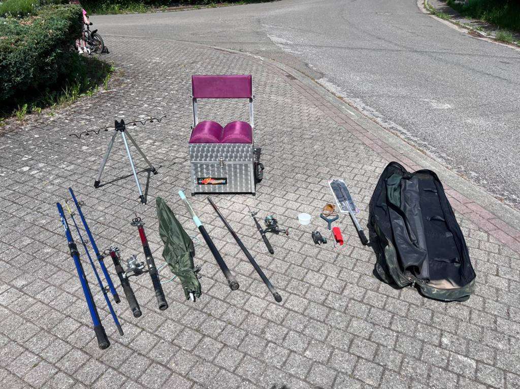 Kit complet pêche amateur, Enlèvement, Utilisé