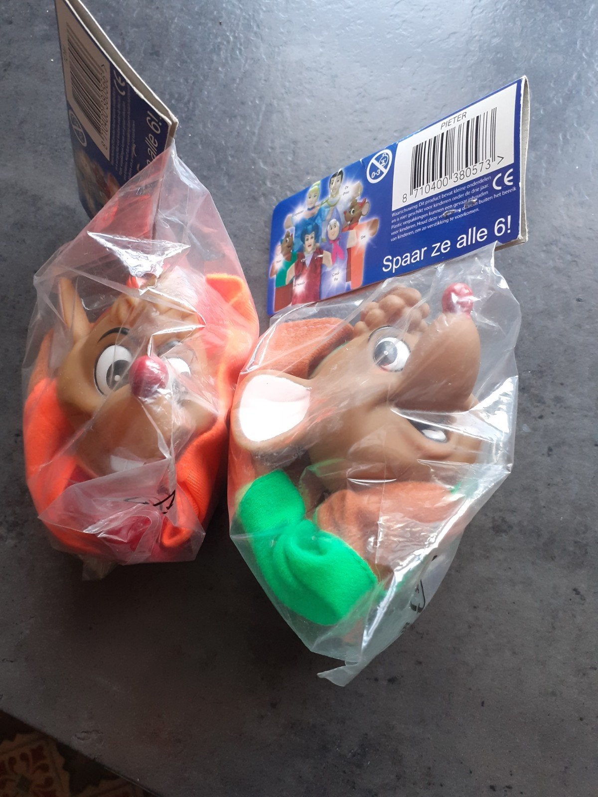 Aapjes van Assepoester handpoppen poppenkastpoppen, Ophalen of Verzenden