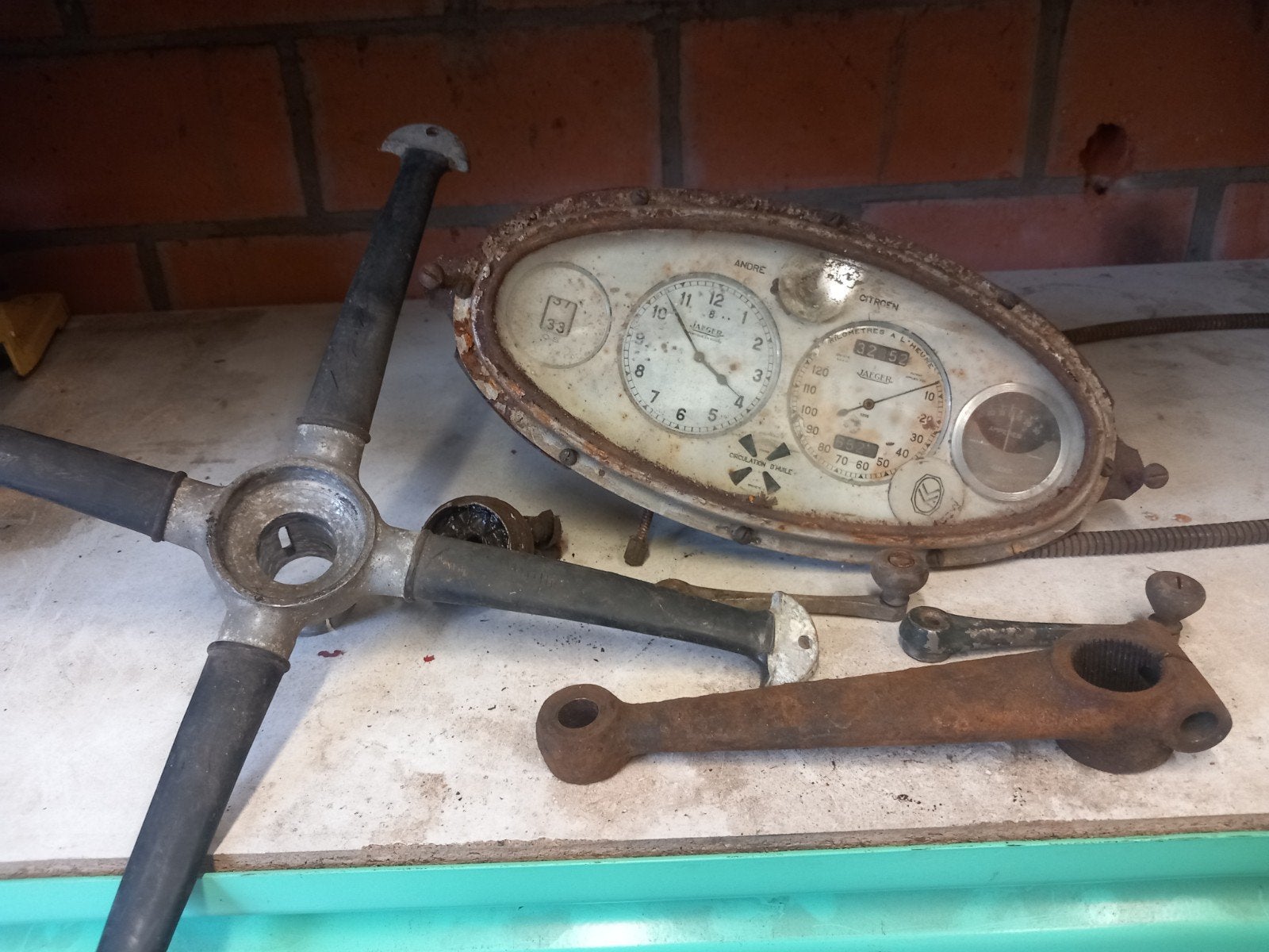 Kilometer teller Citroën ac4 1929, Ophalen