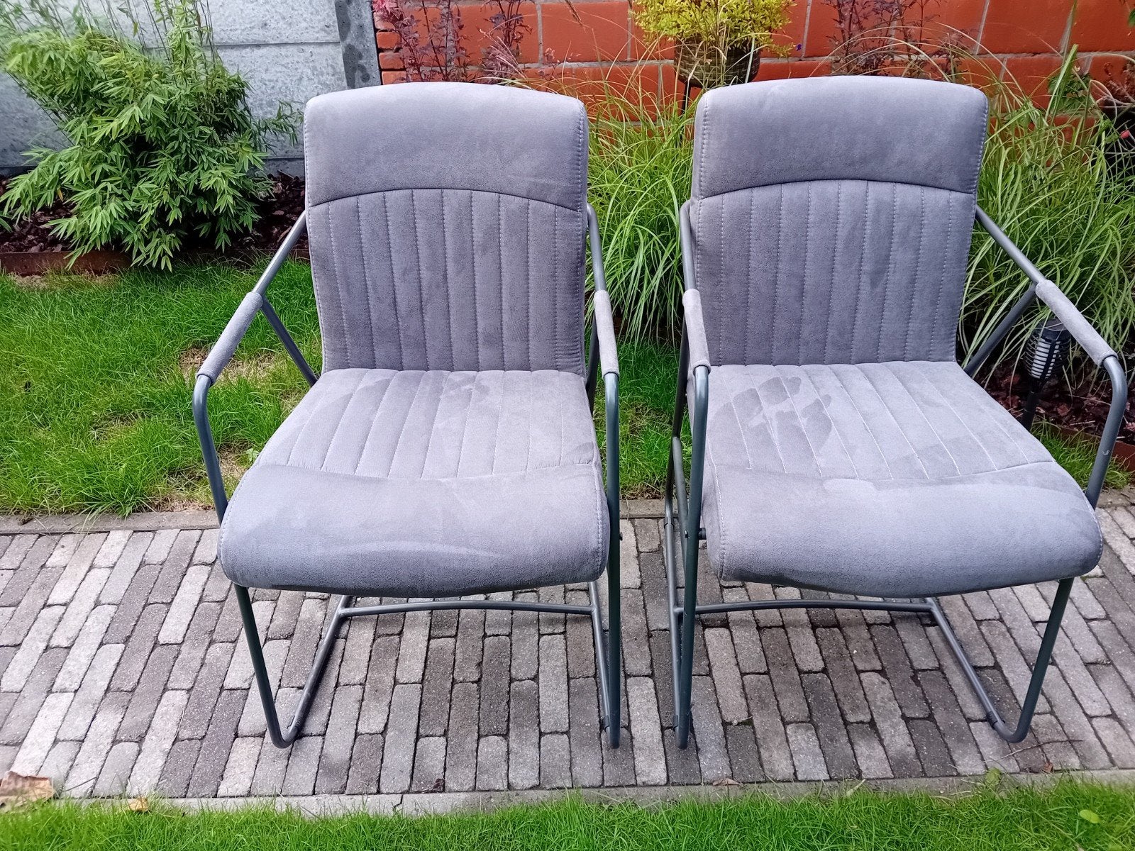 Stoelen merk Henders&Hazel kleur grijs., Huis en Inrichting, Stoelen, Ophalen, Grijs