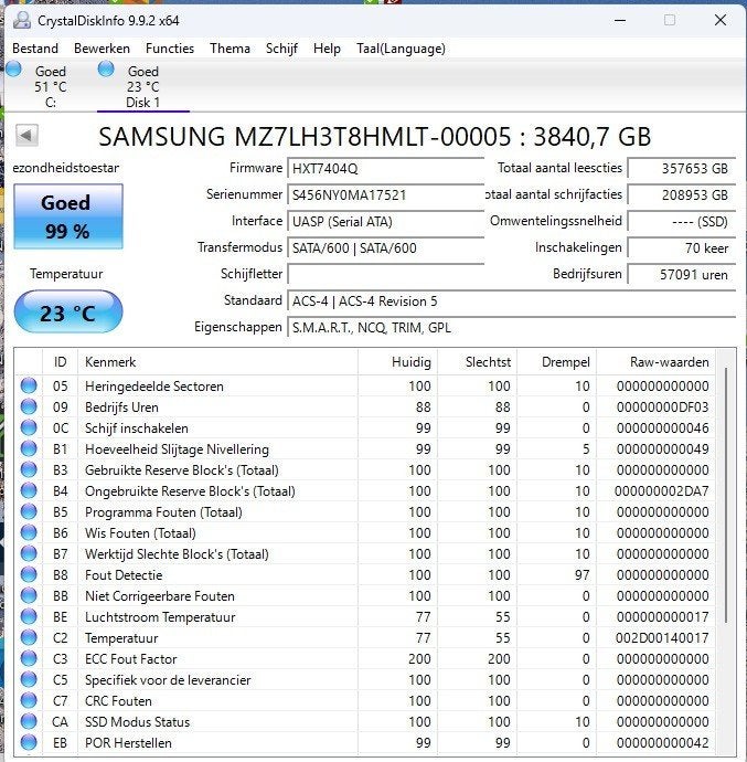 SSD 3.84TB Samsung PM883 TLC SSD - dit is een kansje, Enlèvement ou Envoi, Reconditionné, Interne, 3.84 TB