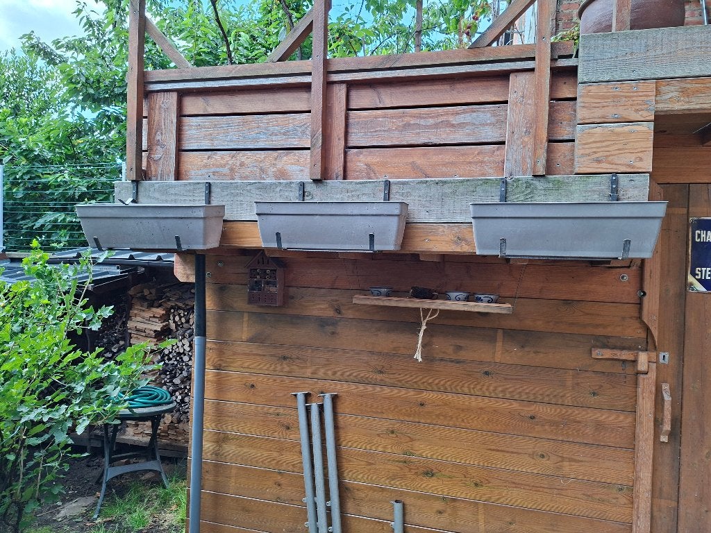 3 bac à fleurs avec support mesures des bacs 57x18 haut 18cm, Jardin & Terrasse, Bacs à fleurs & Jardinières, Moins de 30 cm, Enlèvement