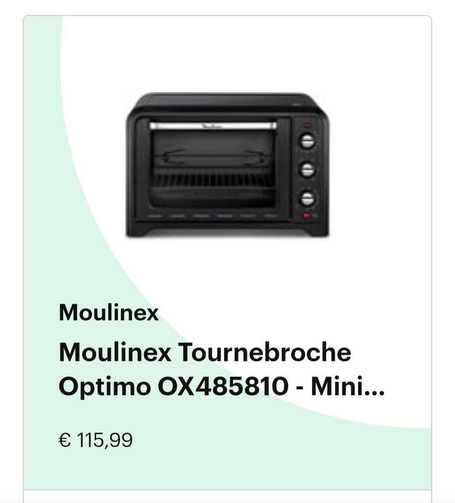 Moulinex oven Nieuw!, Elektronische apparatuur, Ophalen, Oven