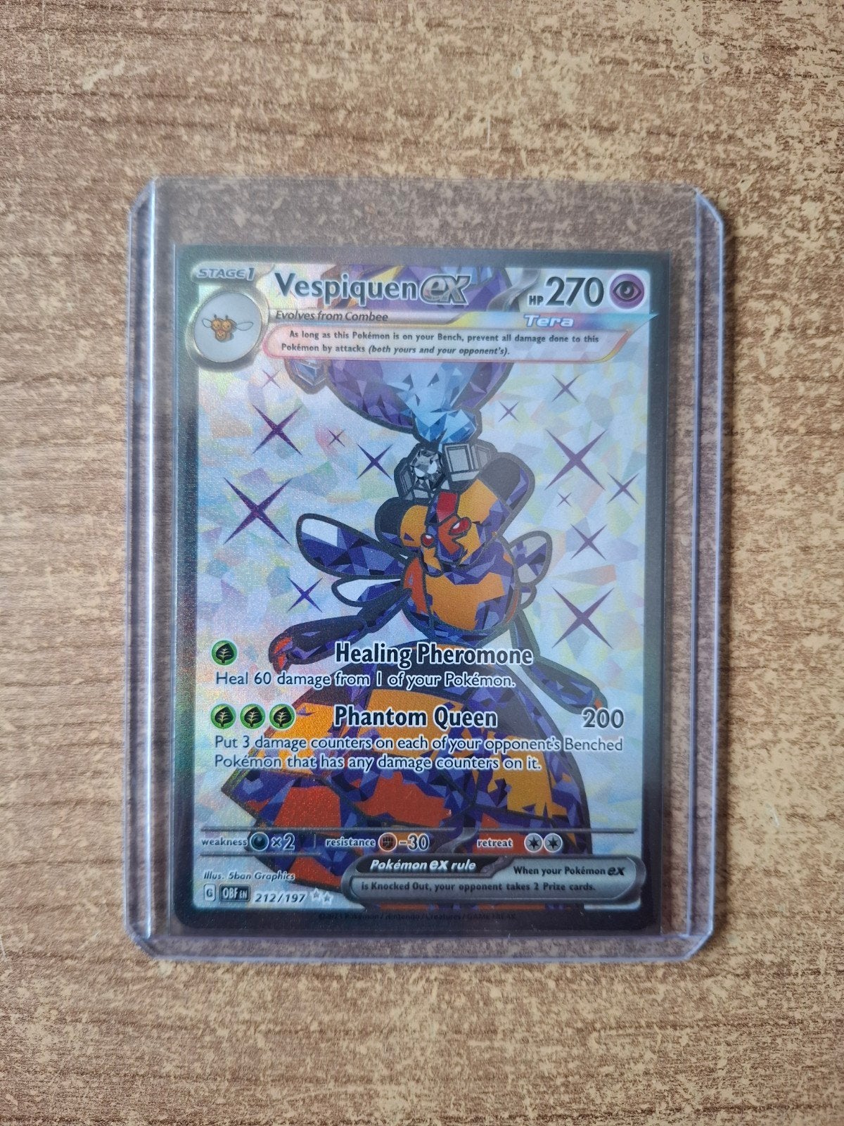 Pokémon Vespiquen EX (OBF), Verzenden