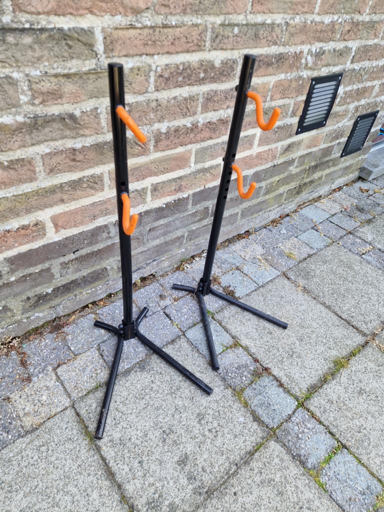 Fiets steun, Ophalen