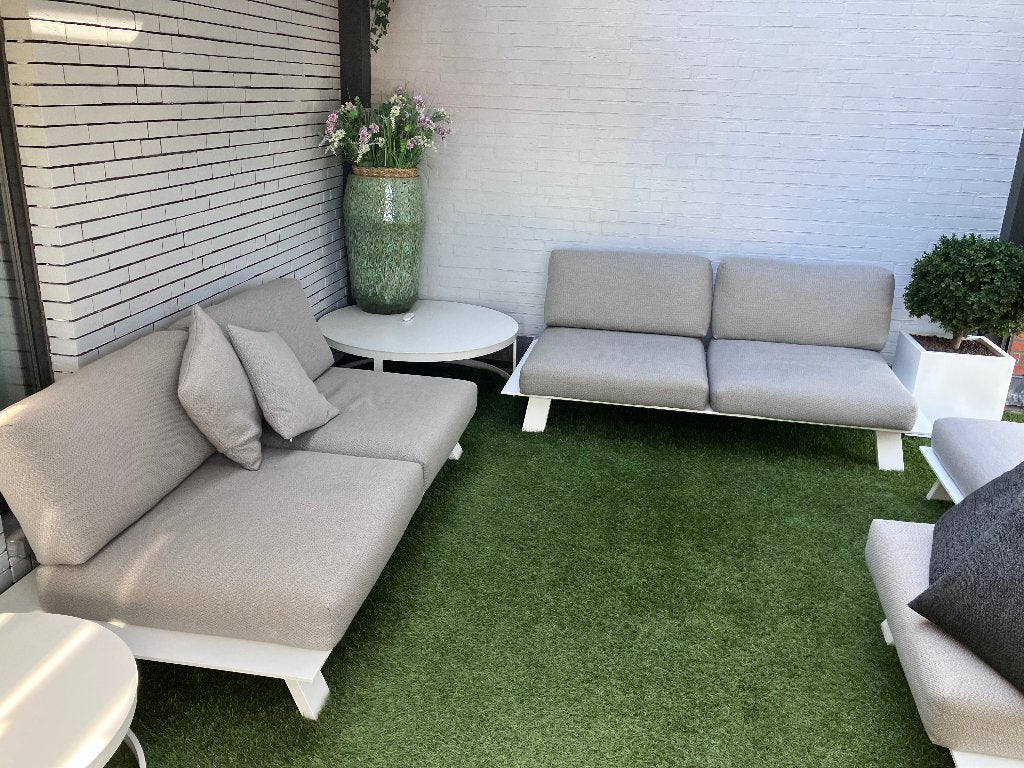 ENSEMBLES DE SALON, Jardin & Terrasse, Aluminium, Comme neuf, Enlèvement, Banque
