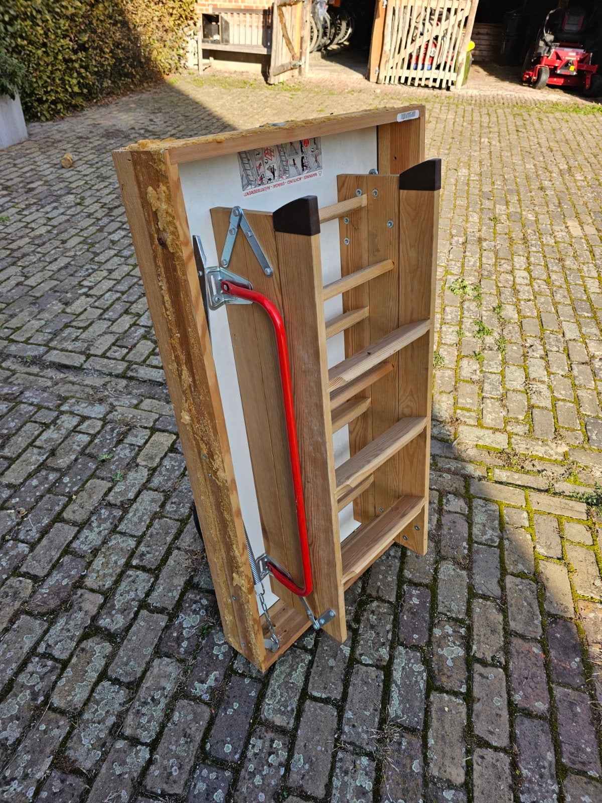 telescopische zoldertrap zolderladder, Ophalen, Trap