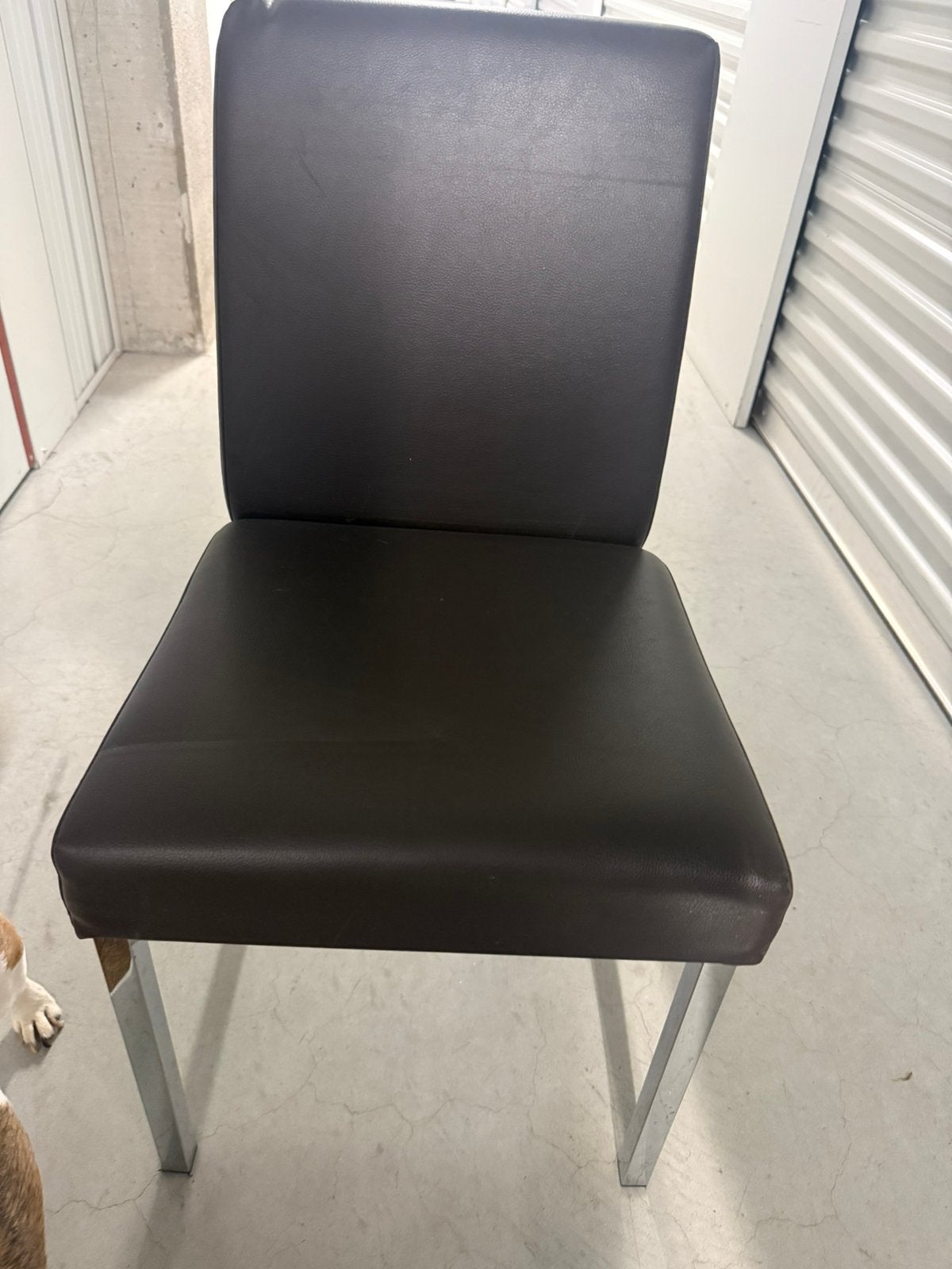 6 x Lederen stoelen, Huis en Inrichting, Stoelen, Ophalen of Verzenden, Gebruikt, Leer