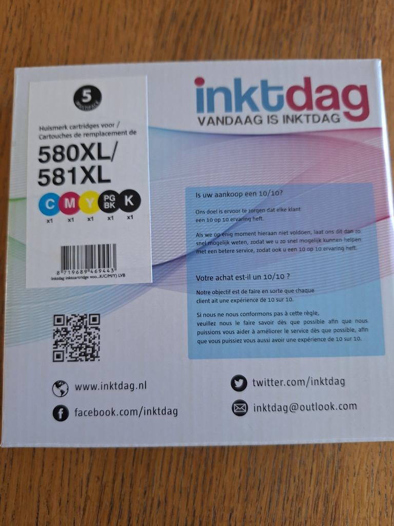 Inkt cartridges 580xl/581xl GRATIS, Ophalen