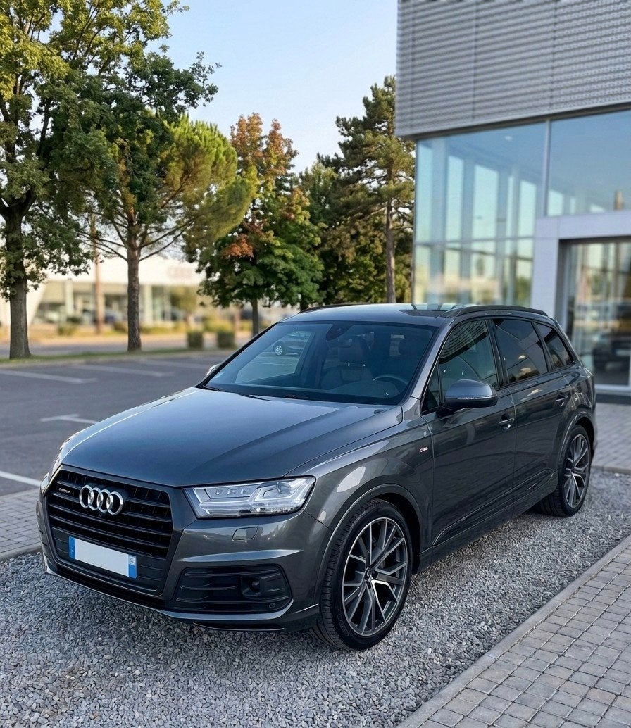 Audi Q7 Sline 7pl, Cuir, Argent ou Gris, Achat, 7 places