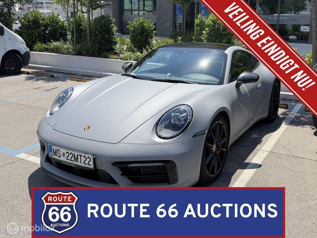 Porsche 911 Carrera 4S | 2019 | Route 66 Auctions, Auto's, Gebruikt, Zwart, Bedrijf, Handgeschakeld