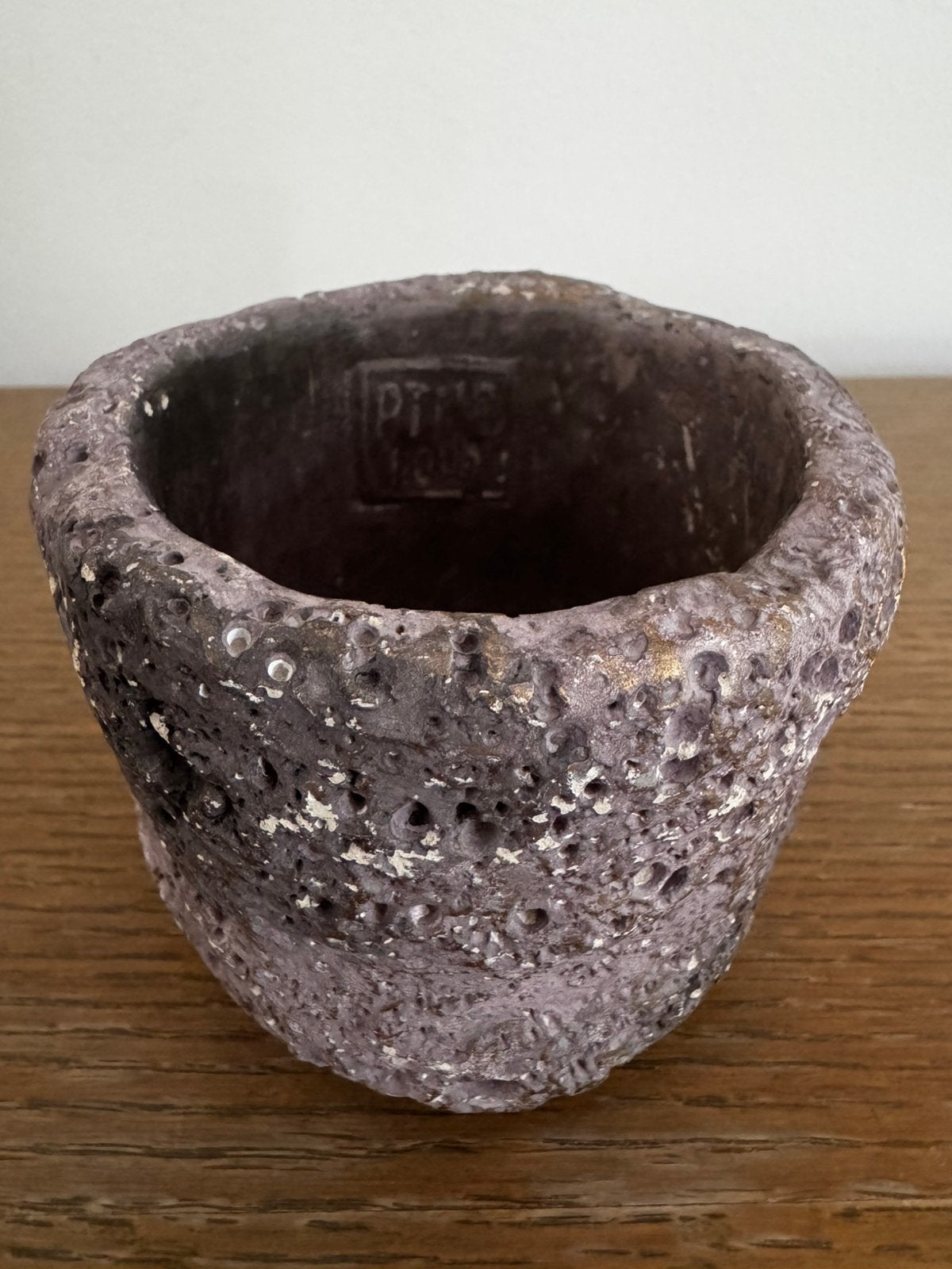 PTMD Mini vulkanische keramische plantenpot (9x8 cm), Antiek en Kunst, Ophalen of Verzenden