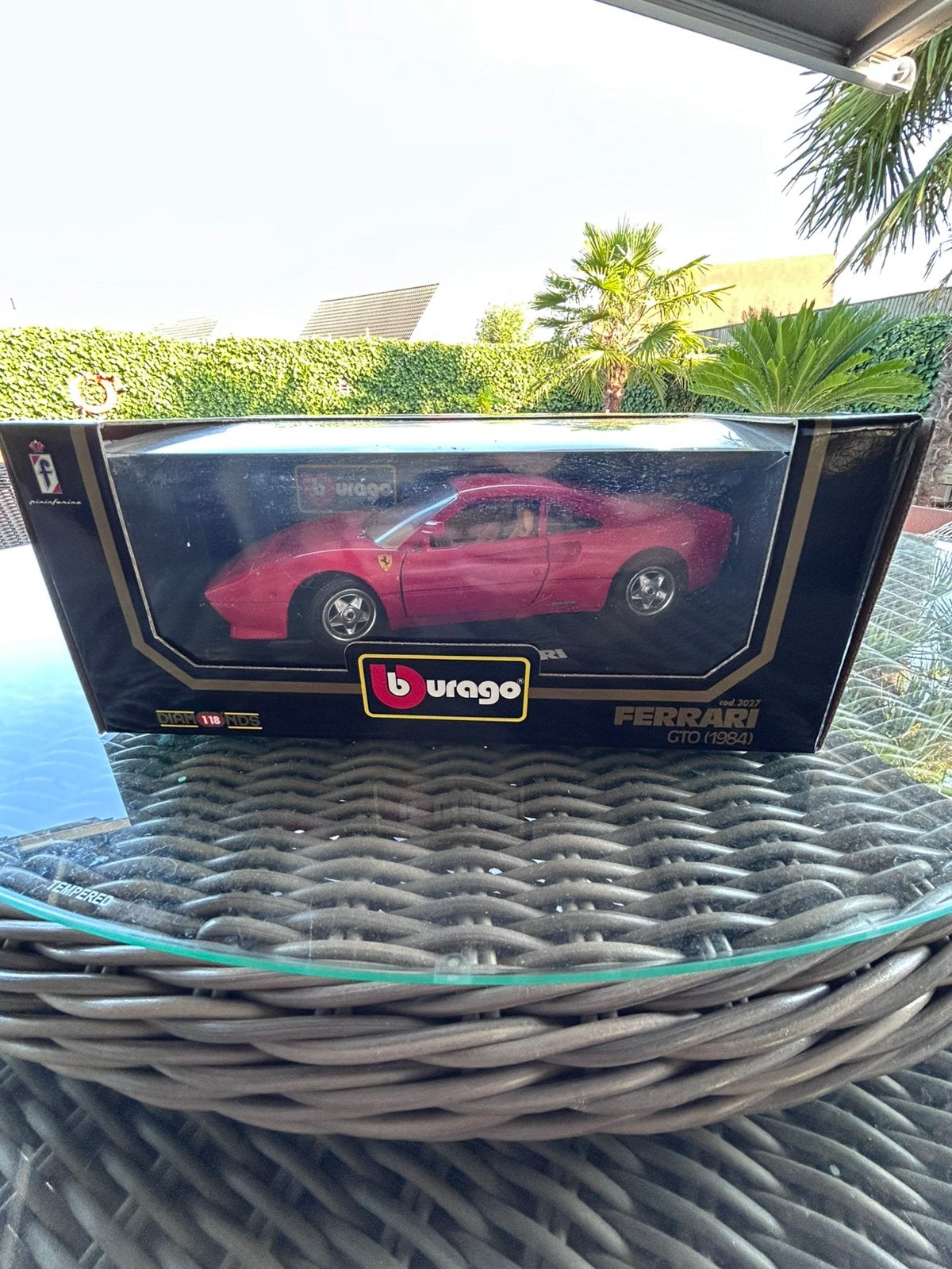 Burago Ferrari GTO 1/18 (1984), Ophalen, Zo goed als nieuw, Auto, Burago
