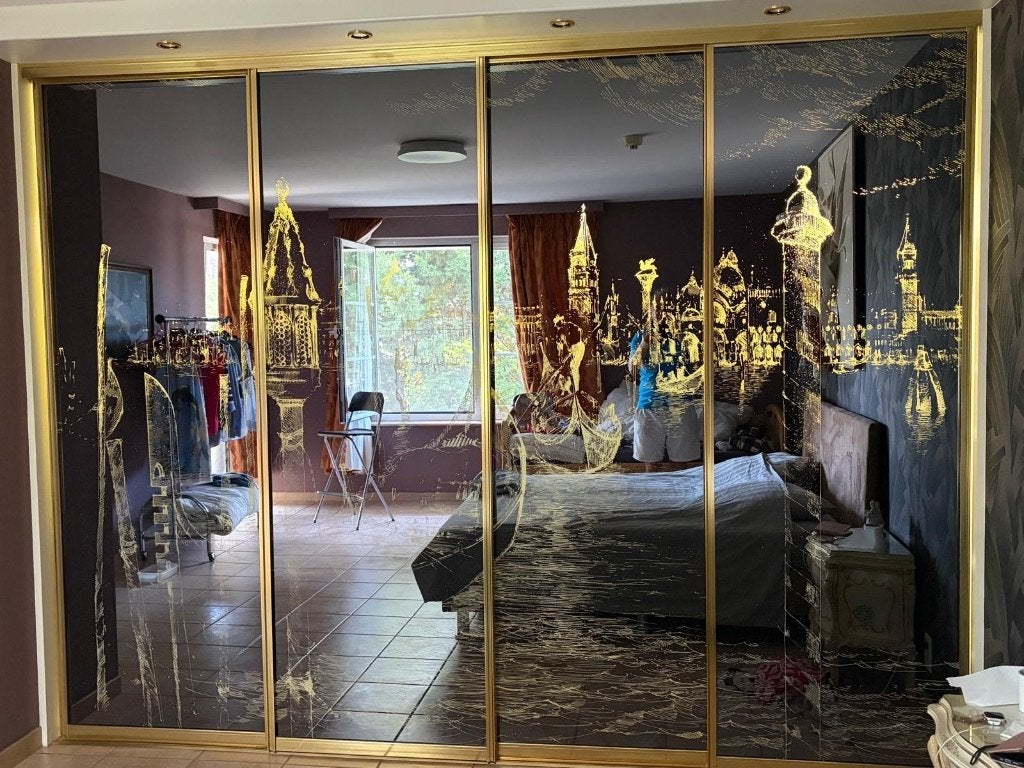Venetië spiegelkast 4-delig, Huis en Inrichting, Ophalen, Zo goed als nieuw