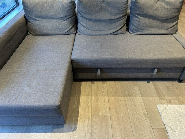 Slaapbank / Zetel, Ophalen, 125 tot 150 cm, Driepersoons, Rechte bank