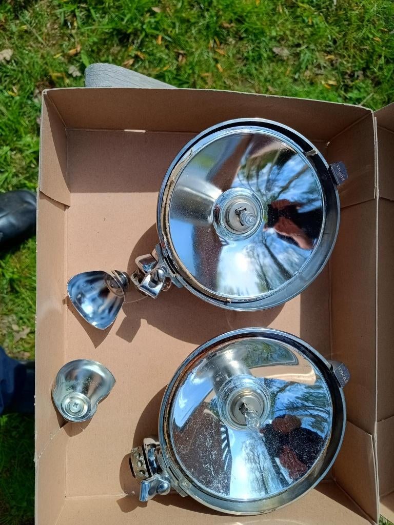 Lucas vintage koplamp met groot bereik, zonder lens., Ophalen of Verzenden, Gebruikt, Mini