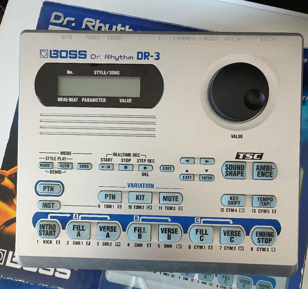 Boss DR-3 Drummachine, Muziek en Instrumenten, Drumcomputers, Gebruikt, Boss, Ophalen of Verzenden