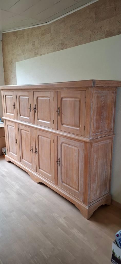 Kast, eik white wash, Ophalen, Zo goed als nieuw, Eikenhout, Landelijk