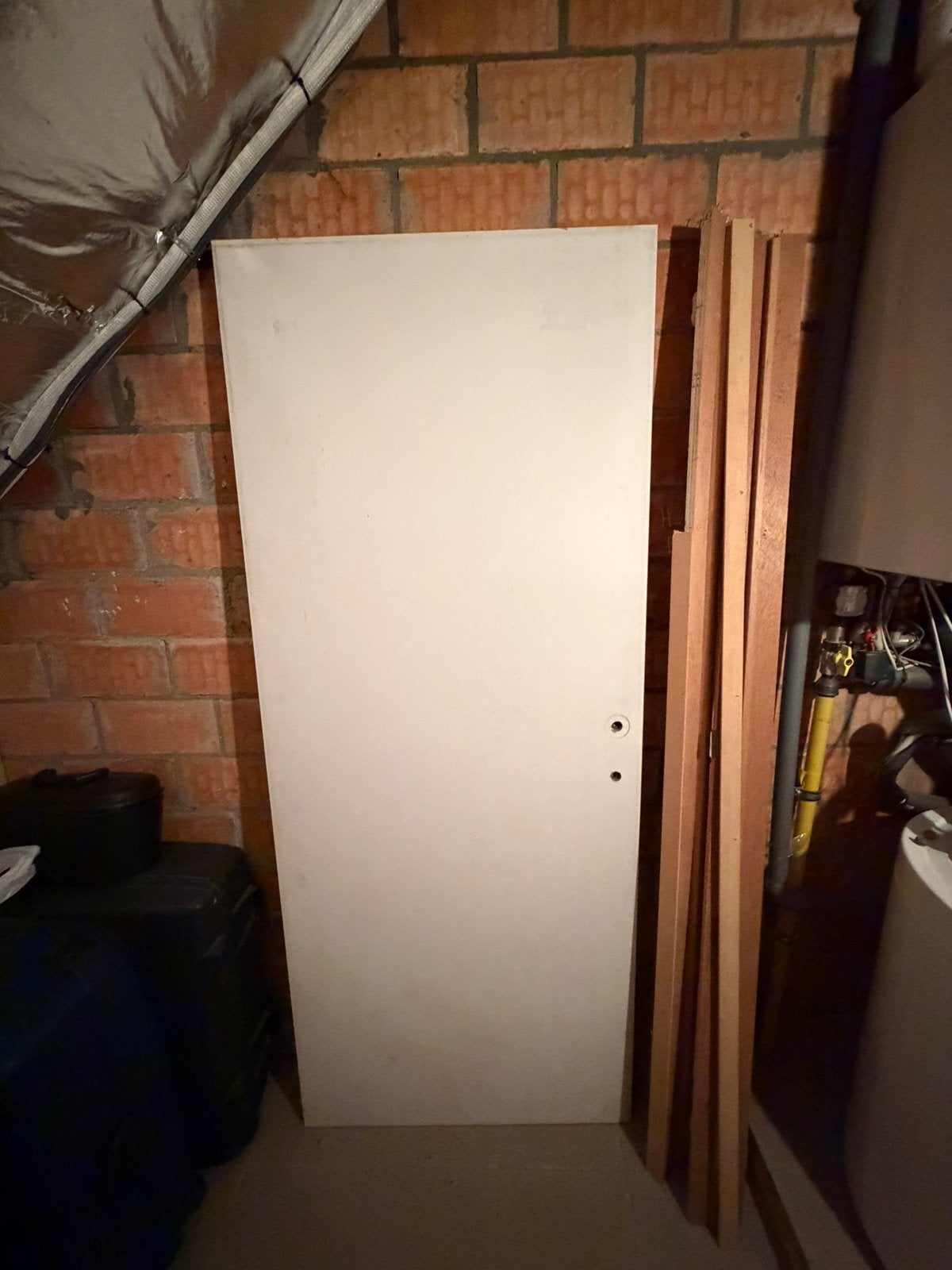 Schilderdeur met deurlijst, Doe-het-zelf en Bouw, Ophalen, Gebruikt, Binnendeur
