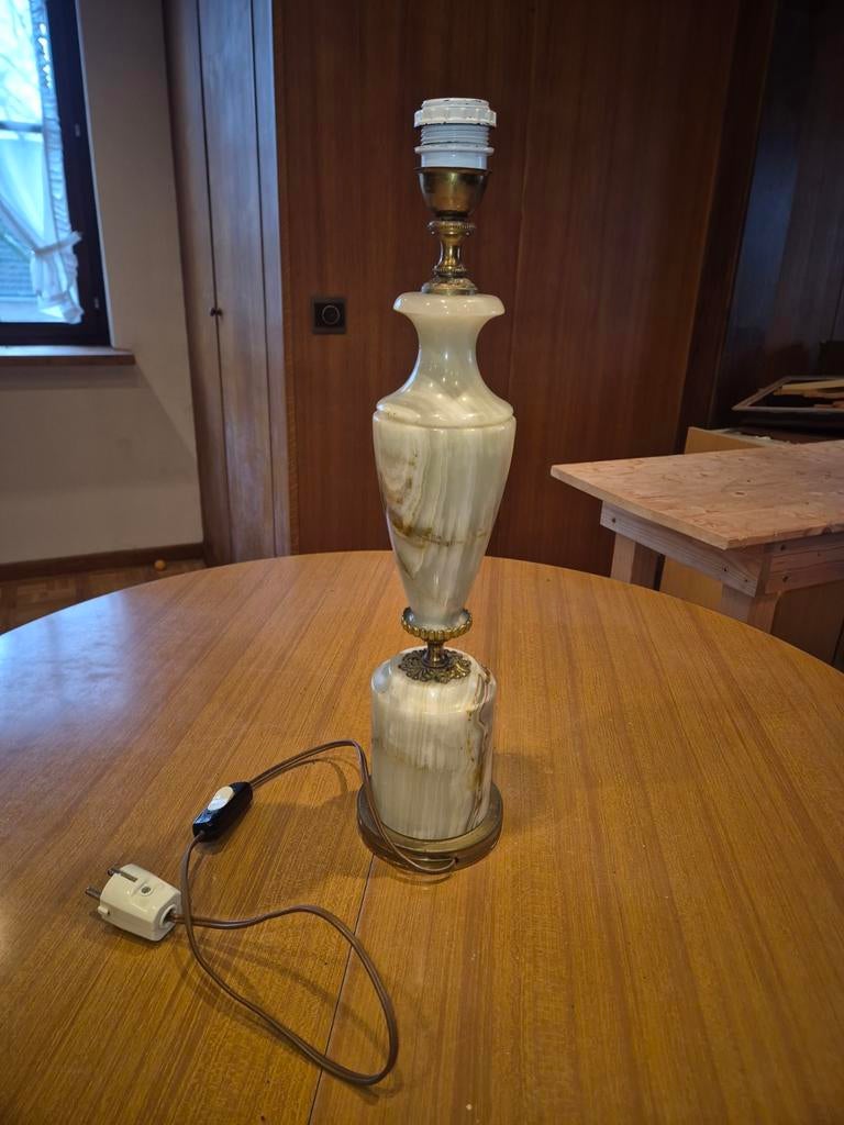 Vintage onyx lamp zonder kap, Enlèvement